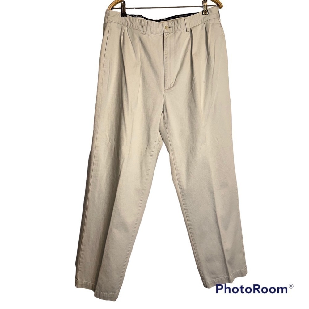 Polo by Ralph‎ Lauren Beige Khakis 100% Chino Men's Trousers Pants Size W36xL32